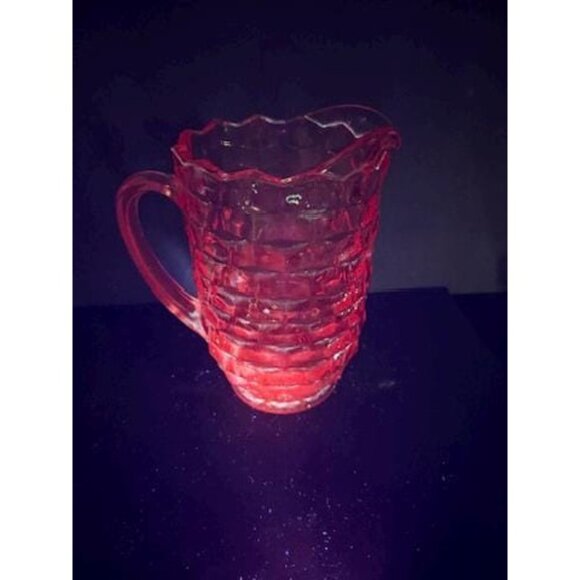 Vintage Indiana Glass "Whitehall Colony" Pink/Peach Collection 48oz Juice/Water - Picture 7 of 7